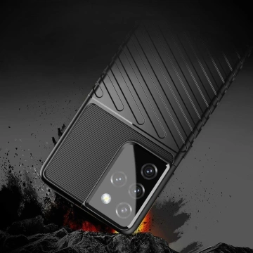 Ochranné pouzdro Thunder Case pro Samsung Galaxy S23 Ultra silikonové pancéřové pouzdro Modré