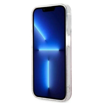 Zestaw Guess GUBPP14XHJEACSP Case Charger iPhone 14 Pro Max 6,7" różowy/рожевий жорсткий чохол MagSafe Jungle