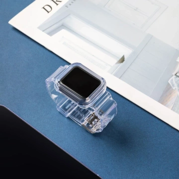 Remienok na zápästie Svetelná súprava Silikónový remienok Náramok Náramok Puzdro na hodinky Apple Watch 2/3/4/5/6/SE 42/44 červené