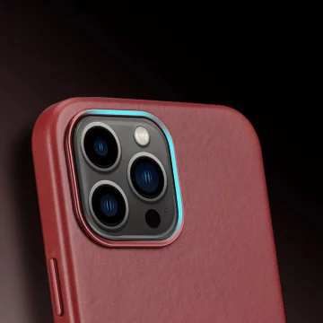 Чохол Dux Ducis Naples для iPhone 13 Pro Max leather cover (сумісний з MagSafe) червоний