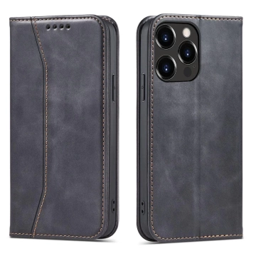 Magnet Fancy Case Чохол для iPhone 13 Pro Max Pouch Card Wallet Card Holder Black