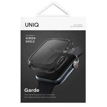 Захисний чохол UNIQ Garde для Apple Watch Series 7/8 45mm grey/smoked grey