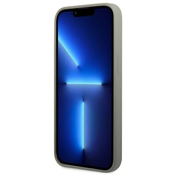 Etui Guess GUHMP13LSPLG pro Apple iPhone 13 Pro / 13 6,1" szary/šedé pevné pouzdro Silikonová deska s logem MagSafe