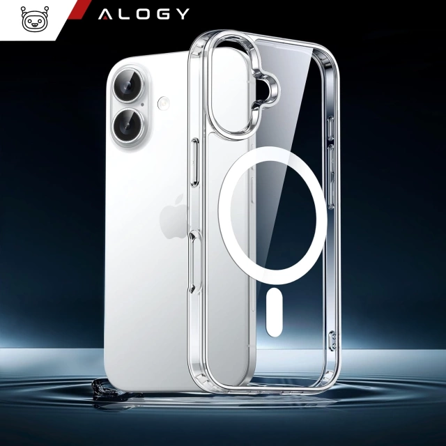 Pouzdro pro Apple iPhone 16 Plus Alogy Anti-Shock Hybrid Case pro MagSafe Transparent