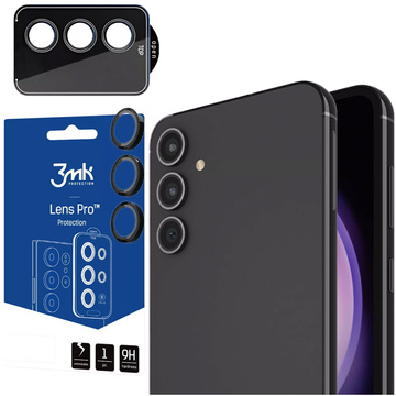 Glass for Samsung Galaxy S24 Plus Camera Protector Lens 3mk Lens Protection Pro Black Protective Cover