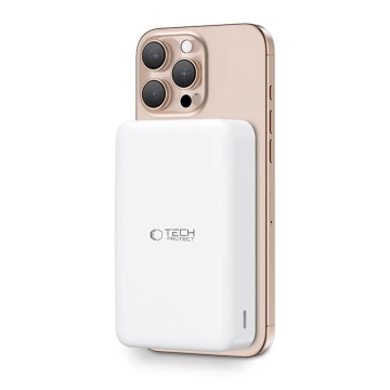 Зовнішній акумулятор Tech-Protect PB12 LifeMag 20000mAh MagSafe White 15W