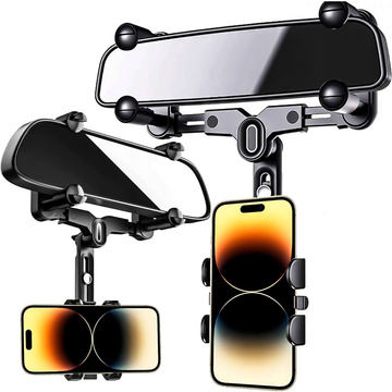 Автомобільний тримач для дзеркала заднього виду автомобіля Alogy Mirror Car Holder Black