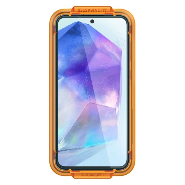 Tvrzené sklo Spigen Alm Glas.tR 2-balení pro Samsung Galaxy A55 5G Clear