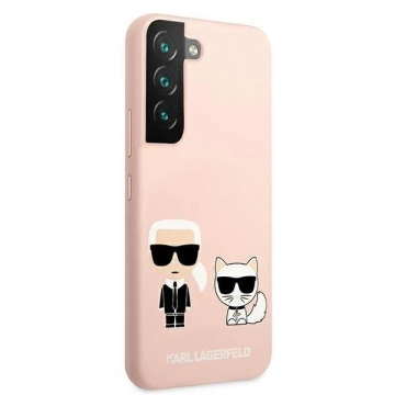 Karl Lagerfeld KLHCS22MSSKCI S22 S906 жорсткий чохол світло-рожевий / світло-рожевий Silicone Ikonik Karl