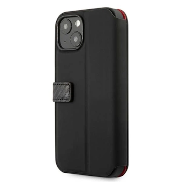 Чохол для телефону Ferrari iPhone 13 mini 5.4" black/black book On Track Carbon Stripe