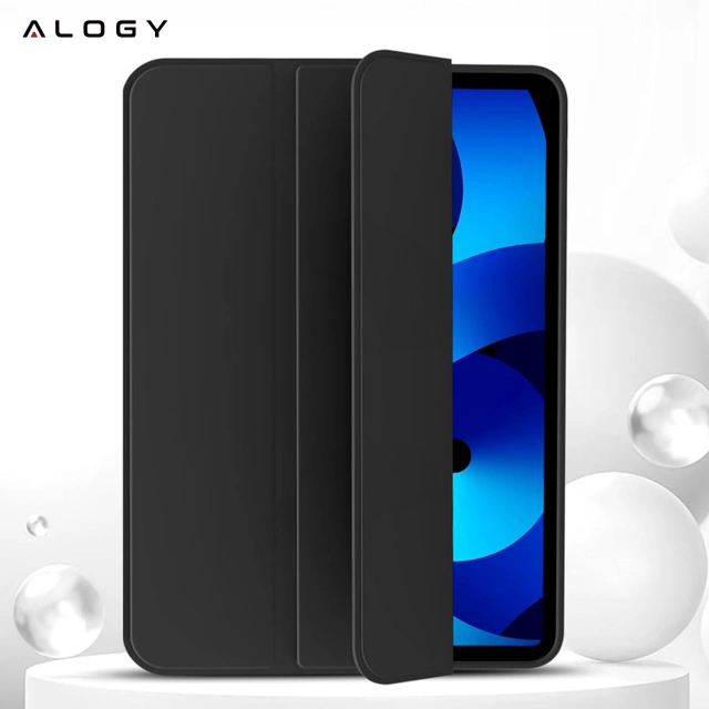 Puzdro na Apple iPad 10.2 9 Gen 8/7 2021/2020/2019 Smart Pencil Case Alogy TPU Kryt na tablet Čierne sklo