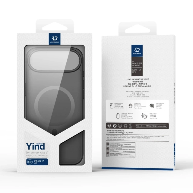 Etui Ochronne do iPhone 17 Air Dux Ducis Yind MagSafe Czarny