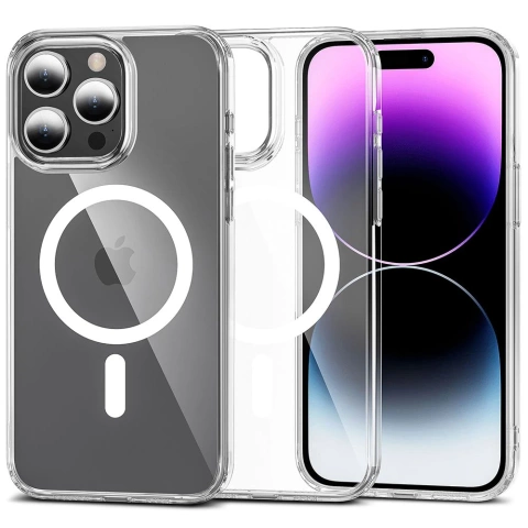 Etui Flexair Hybrid Magsafe pre Apple iPhone 15 Pro Max Clear