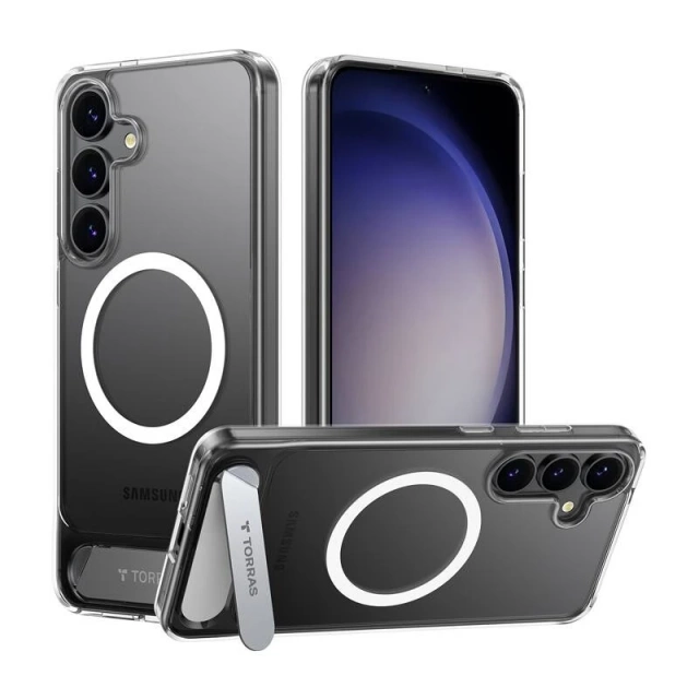 Чохол для Samsung Galaxy S25 Прозорий чохол серії Torras Pstand