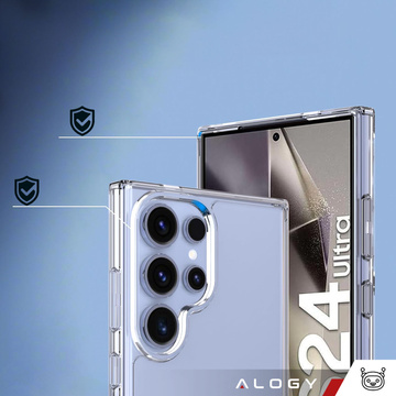 Pouzdro pro Samsung Galaxy S24 Ultra Back Cover Hybrid Clear Case Alogy Transparent