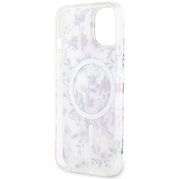 Pevné puzdro Etui Guess GUHMP14MHCFWST na iPhone 14 Plus 6,7" Flower MagSafe