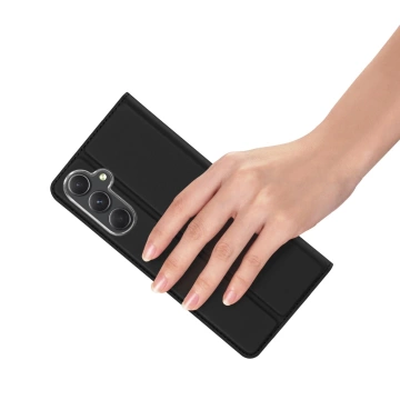 Wallet case with stand for Samsung Galaxy S23 FE Dux Ducis Skin Pro - black
