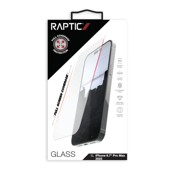 Повноекранне загартоване скло Raptic X-Doria Full Glass iPhone 14 Pro Max