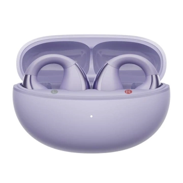 Bezdrátová sluchátka QCY Crossky Clip T33 Bluetooth 5.4 30h Fialová