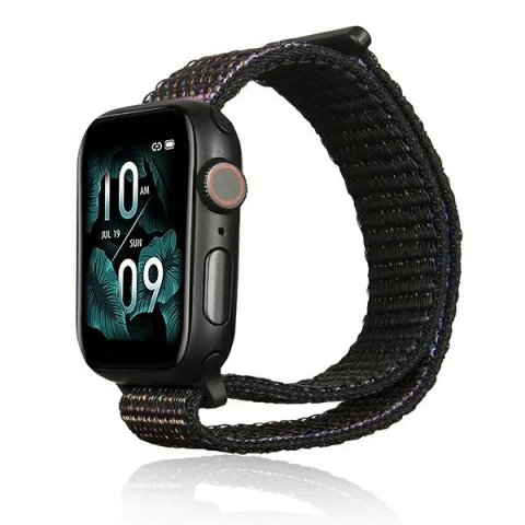 Нейлоновий ремінець для смарт-годинника Beline для Apple Watch 38/40/41 мм чорний/чорний