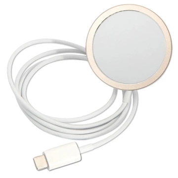 Zestaw Guess GUBPP12MH4EACSW Nabíjačka puzdra iPhone 12/12 Pro brązový/hnedý pevný obal 4G MagSafe Print
