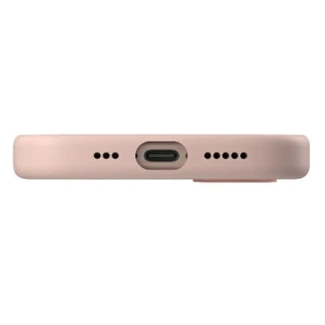 Etui UNIQ Lino Hue do iPhone 16 Pro Max MagClick Różowe Silikonowe