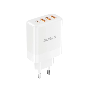 Ładowarka Dudao A5HEU 20W 3x USB-A + USB-C PD QC 3.0 Biała