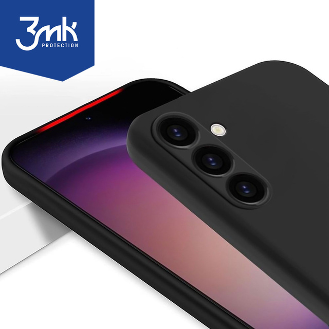 Puzdro pre Samsung Galaxy S24 3mk Matt Case Cover Matte Black Back Glass