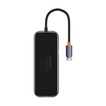 Перехідник 4в1 Baseus Hub USB-C на 4xUSB 3.0 (темно-сірий)
