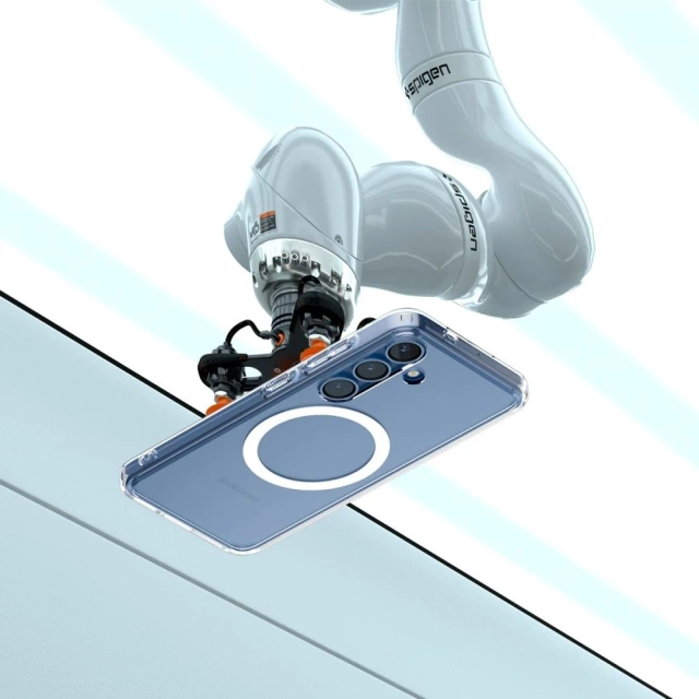 Etui für Samsung Galaxy S25 Plus Klar/Weiß Spigen Ultra Hybrid Mag MagSafe