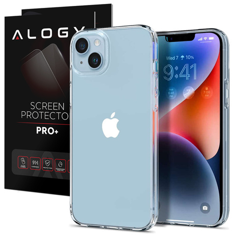 Pouzdro Spigen Liquid Crystal pro Apple iPhone 14 Crystal Clear Glass