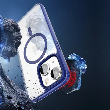 Dux Ducis Clin2 case iPhone 14 Plus Magnetic MagSafe case blue