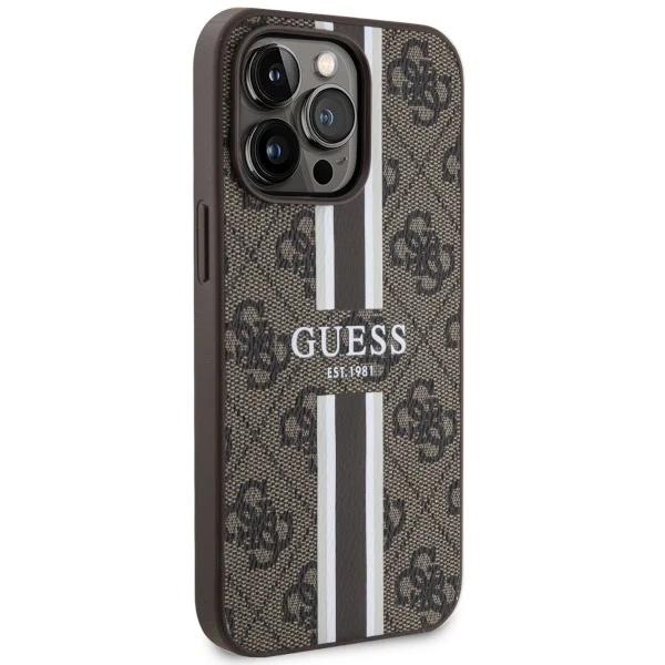 Etui Guess GUHMP13XP4RPSW do pevného pouzdra iPhone 13 Pro Max 6.7 4G Printed Stripes MagSafe