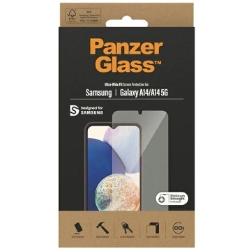 Загартоване скло для Samsung Galaxy A14 PanzerGlass Ultra-Wide Fit EasyAligner