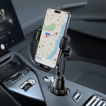 Автомобільний тримач Підстаканник в автомобіль універсальний для телефону замість чашки Чорний