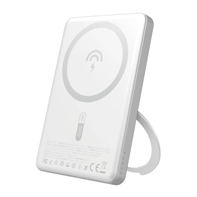 Powerbank Dudao K28S MagSafe 5000mAh 20W z podstawką Srebrny