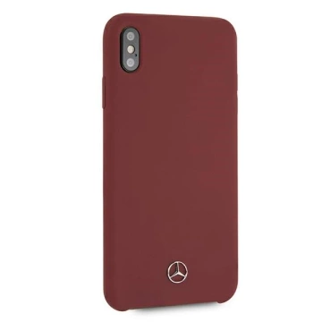 Ochranné puzdro Mercedes MEHCI65SILRE pre Apple iPhone XS Max červené/červené pevné puzdro Silicone Line