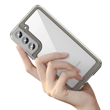 Ochranné puzdro na telefón Outer Space Case pre kryt Samsung Galaxy S23 Plus s pružným rámom modrej farby