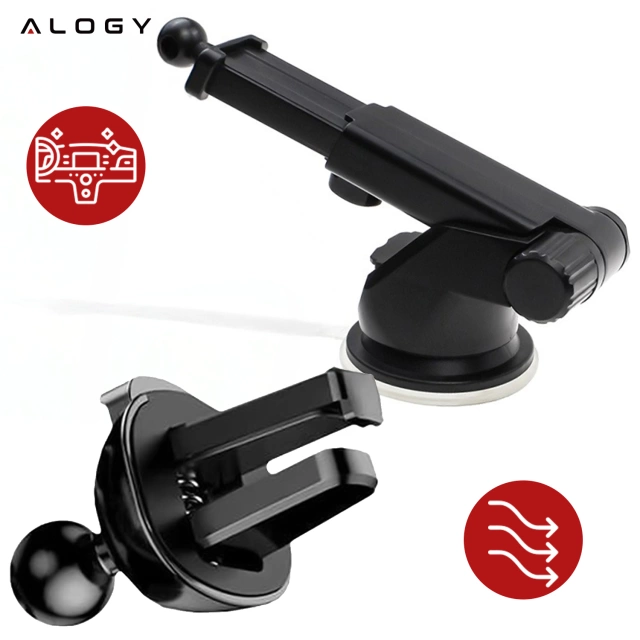 Car holder with Qi charger MagSafe Alogy for grille/board 15W