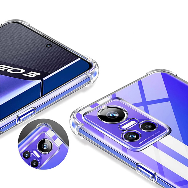 Силіконовий броньований чохол ShockProof Alogy для Realme GT Neo 3 Global Transparent