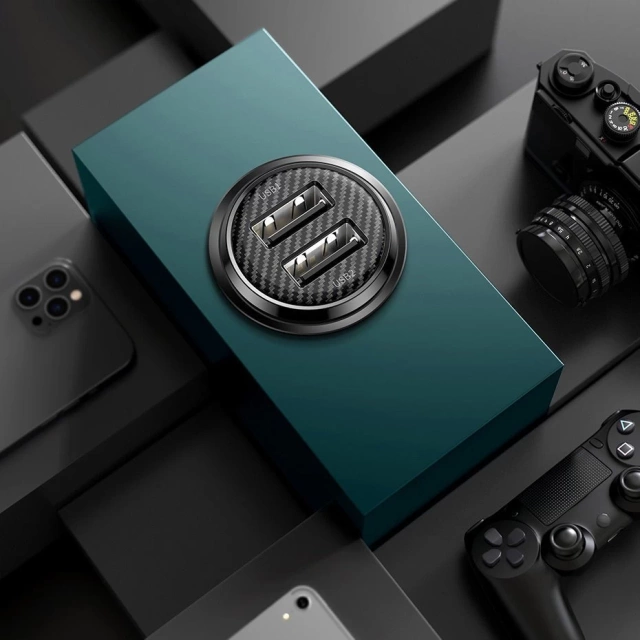 Автомобільний зарядний пристрій Baseus Grain Pro 2x USB 4.8 A білий (CCALLP-02)