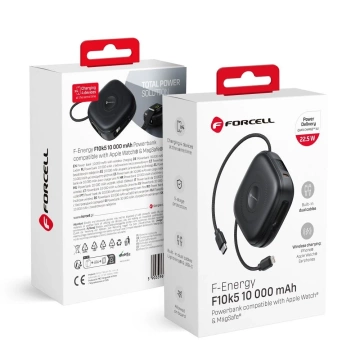 Зовнішній акумулятор Forcell F-Energy F10K5 10000mAh MagSafe 4w1 PD QC Apple