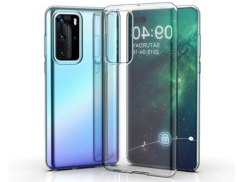Alogy silikónové puzdro kryt puzdro pre Huawei P40 Pro priehľadné