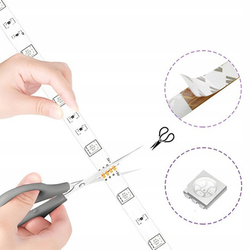 Vodotěsný RGB LED pásek 5m barevný napájecí zdroj Pilot 300 SMD driver