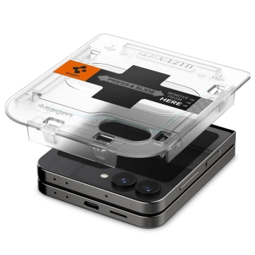 Tvrdené sklo Spigen Glas.tR "Ez Fit" po 2 kusoch pre Samsung Galaxy Z Flip 6 Clear