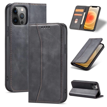 Magnet Fancy Case case for iPhone 12 Pro Max cover wallet for cards stand black