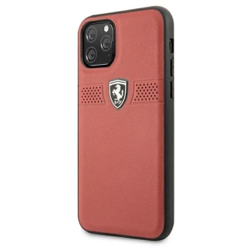 Ferrari iPhone 11 Pro 5.8" phone case red/red hardcase Off Track Leather