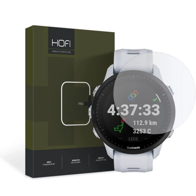 Gehärtetes Glas Hofi Glass Pro für Garmin Forerunner 955/955 Solar