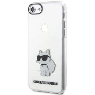 Etui na telefon Karl Lagerfeld do iPhone 7/8/SE 2020/2022 transparent hardcase Ikonik Choupette