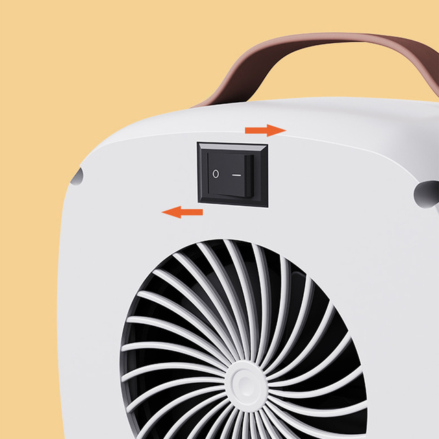 Elektrický ohřívač Farelka ventilátorový ohřívač mini 500W ohřívač deskový ohřívač pro Alogy bílá